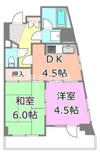 千葉県千葉市中央区院内1【マンション】の間取り