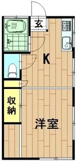 神奈川県川崎市中原区木月1【アパート】の間取り