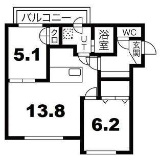 ichi to san B【2階】の間取り
