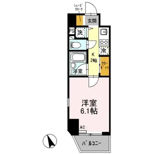 パークウェル門前仲町【9階】の間取り