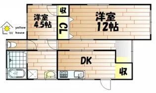 岡山県岡山市北区法界院【一戸建】の間取り