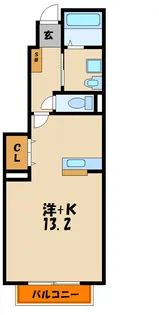 Sunset Court I【1階】の間取り