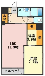 東京都葛飾区柴又1【マンション】の間取り