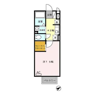 神奈川県相模原市南区古淵4【アパート】の間取り