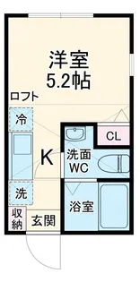クレオパトラ西生田【2階】の間取り