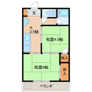東京都江戸川区平井7【アパート】の間取り