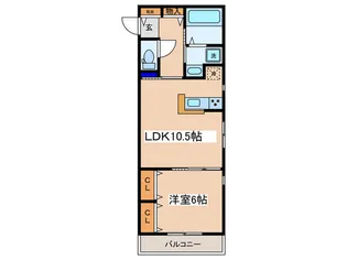ロシェ リーブル【2階】の間取り