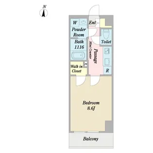 プロシード新松戸【5階】の間取り
