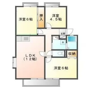 サンビレッジ城西【2階】の間取り