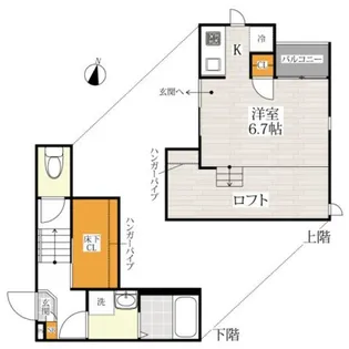 CB琴平ソレイユ【2階】の間取り