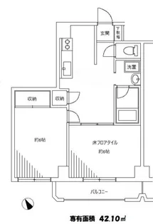 パレスクラシーゼ【4階】の間取り
