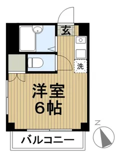 ブランニュー横浜【5階】の間取り