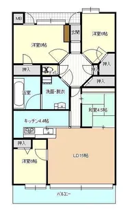 フローレンス御手船場町グランドアーク【5階】の間取り