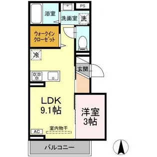 grand fleuve 開出【3階】の間取り