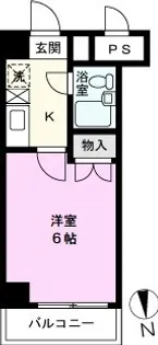 スカイコート草加【4階】の間取り