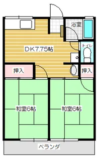 リバティー【2階】の間取り