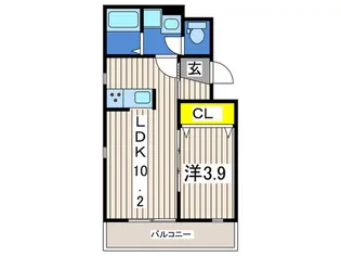 マ・ピエス五番館【1階】の間取り