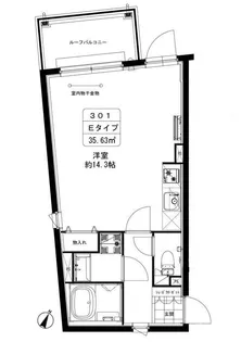 カーサブリランテ本駒込【1階】の間取り