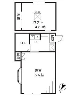 シンワハイツ【2階】の間取り