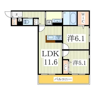 フィカーサ柏の葉【1階】の間取り