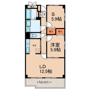 グランシャリオ【4階】の間取り