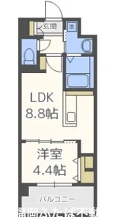 レトワール清水【1階】の間取り