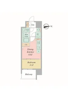 ブランシエスタ森ノ宮【10階】の間取り