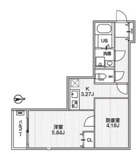 T s Cuore MUSE落合【2階】の間取り
