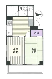 ティアイズビル【2階】の間取り