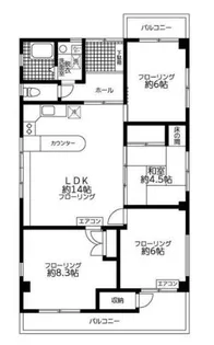 moku・moku【2階】の間取り