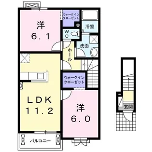 カルムメゾンII【2階】の間取り