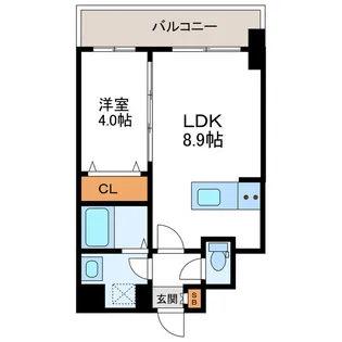 バロンドール【6階】の間取り
