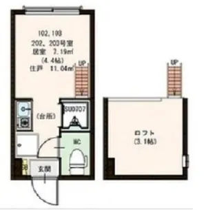 cocoterrace【1階】の間取り