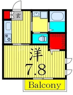 グリーンコートウェスト【3階】の間取り