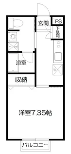 ブランドール高坂【1階】の間取り