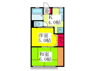 玉串西ハイム【1階】の間取り