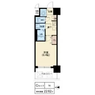 グランカーサ高井田【4階】の間取り