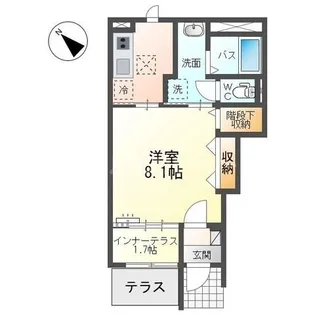 仮称)北初富新築アパート【1階】の間取り