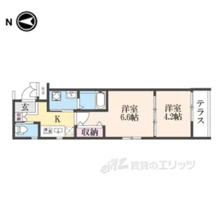 MJC京都丹波口【1階】の間取り