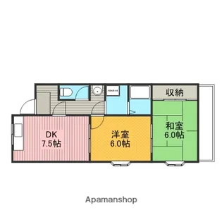 グリーンハイツ栄【2階】の間取り