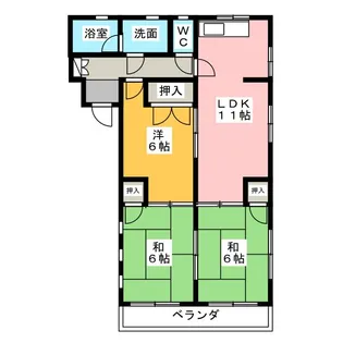 アメニティオークラ【1階】の間取り