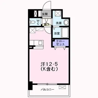 クラウン パレス【4階】の間取り