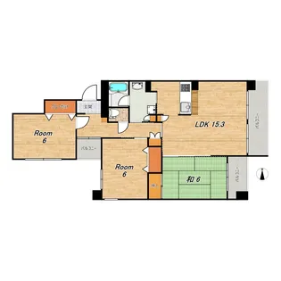 ダイナソアール【4階】の間取り