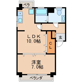 河合ビル【3階】の間取り