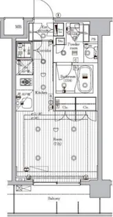 PREMIUM CUBE 菊川【3階】の間取り