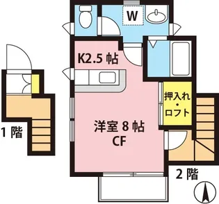 シープス【2階】の間取り