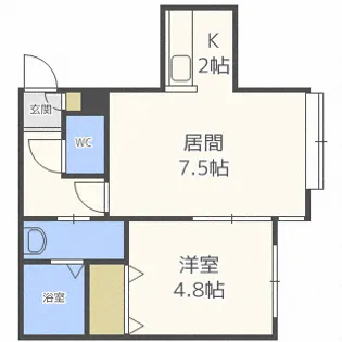 LONTERM清田(ロンタン清田)【2階】の間取り