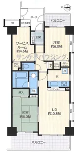 ナイスアーバン国立大学通り【3階】の間取り