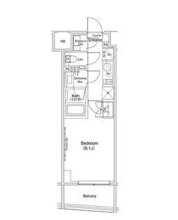 ザ・パークハビオ渋谷クロス【4階】の間取り