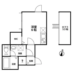 タイニーハウス国分南【2階】の間取り